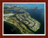 Aerial image of [2338] Saint Clair Haven with Cherry Wood frame