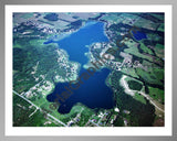 Aerial image of [2465] Pleasant Lake in St Joseph, MI with Silver Metal frame