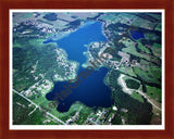 Aerial image of [2465] Pleasant Lake in St Joseph, MI with Cherry Wood frame