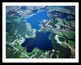 Aerial image of [2465] Pleasant Lake in St Joseph, MI with Black Metal frame