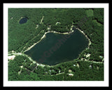 Aerial image of [2477] Bass Lake in Montcalm, MI with Black Metal frame