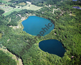 Aerial image of [2556] Olin Lakes in Kent, MI with Canvas Wrap frame