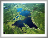 Aerial image of [2559] Lake Nettie in Presque Isle, MI with Silver Metal frame