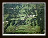 Aerial image of [2602] Egypt Valley Country Club in Kent, MI with Black Wood frame