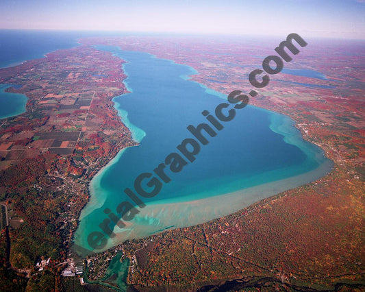 Aerial image of [2644] Torch Lake (Looking North) in Antrim, MI with No frame