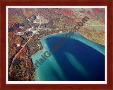 Aerial image of [2645] Eastport with Cherry Wood frame