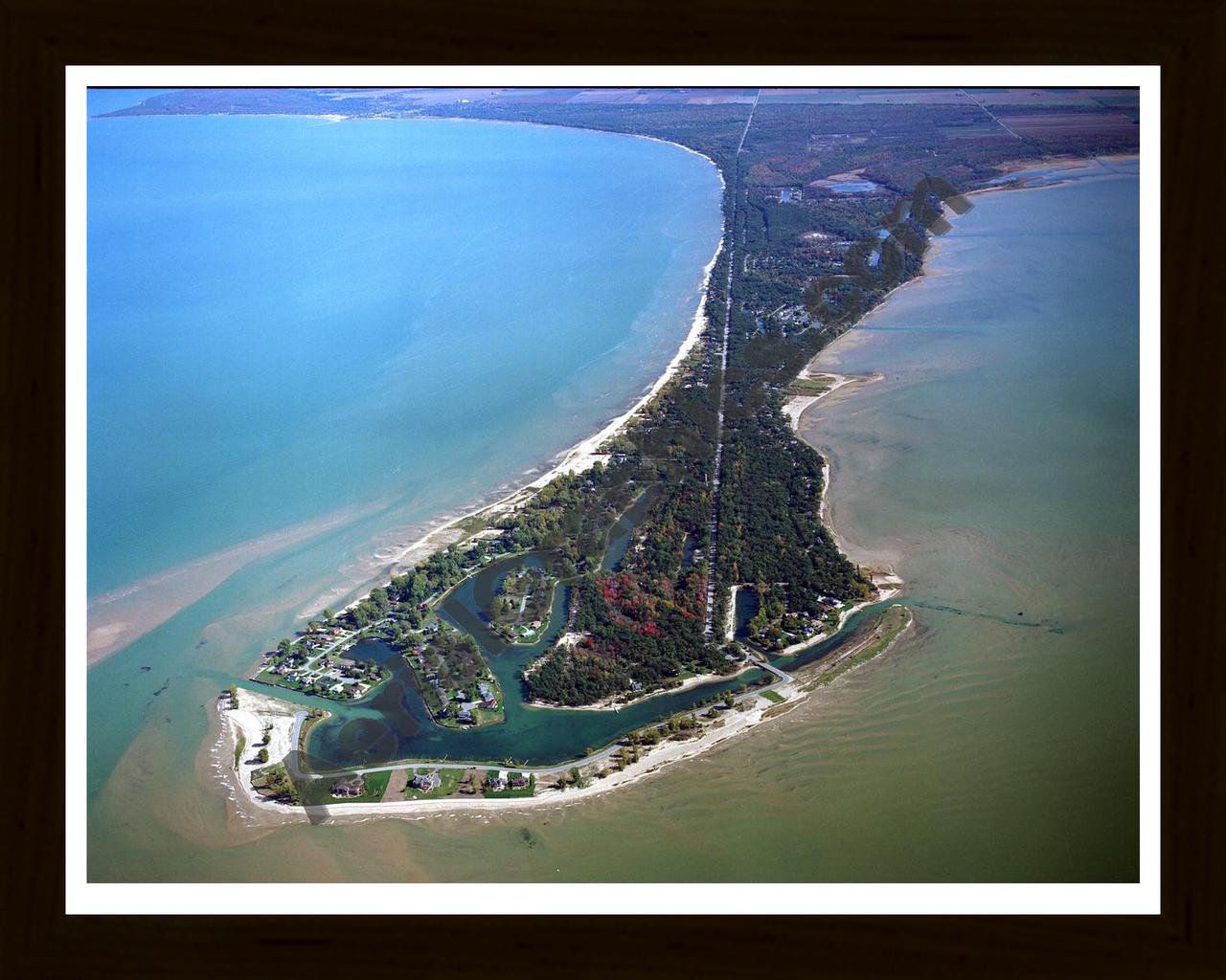 Aerial image of [2704] Sand Point with Black Wood frame