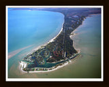 Aerial image of [2704] Sand Point with Black Wood frame