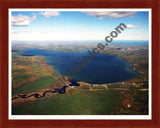 Aerial image of [2717] Hubbard Lake in Alcona, MI with Cherry Wood frame