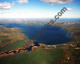 Aerial image of [2717] Hubbard Lake in Alcona, MI with Canvas Wrap frame