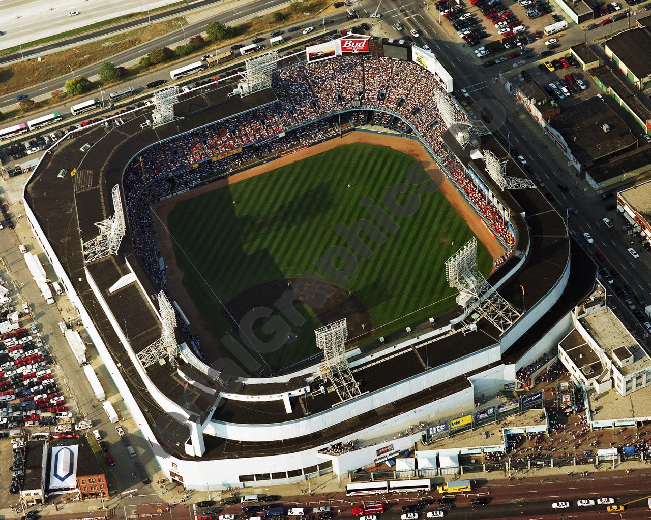 Aerial image of [2721] Tiger Stadium 4427 with Canvas Wrap frame