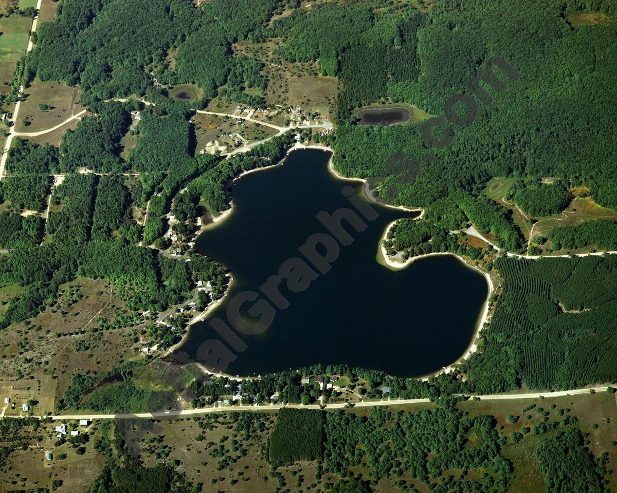 Aerial image of [2723] Meauwataka Lake in Wexford, MI with No frame