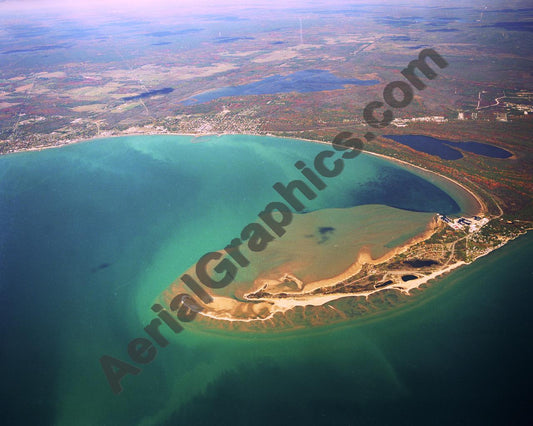 Aerial image of [2739] Tawas Bay in Iosco, MI with No frame