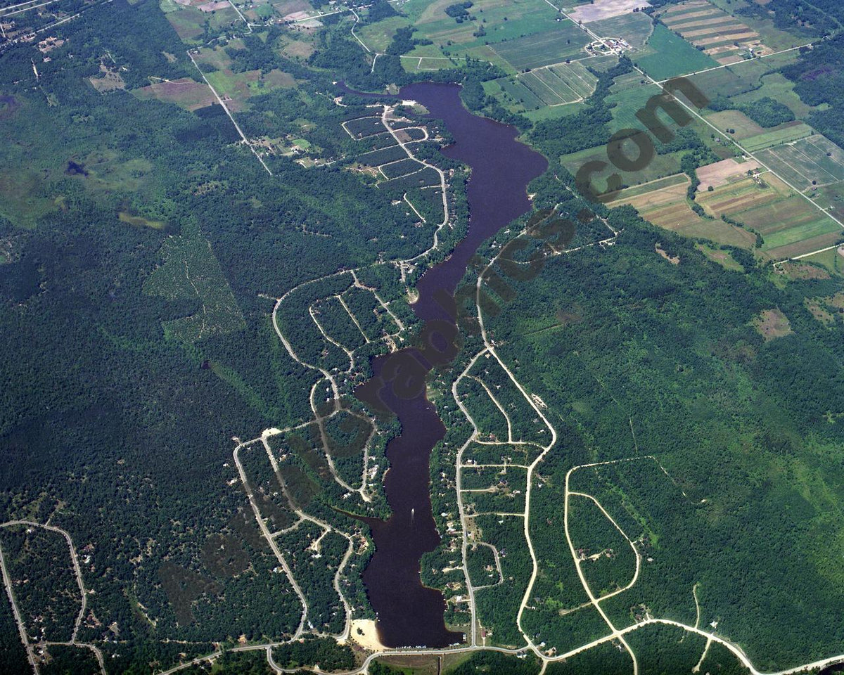 Aerial image of [282] Forest Lake in Arenac, MI with No frame