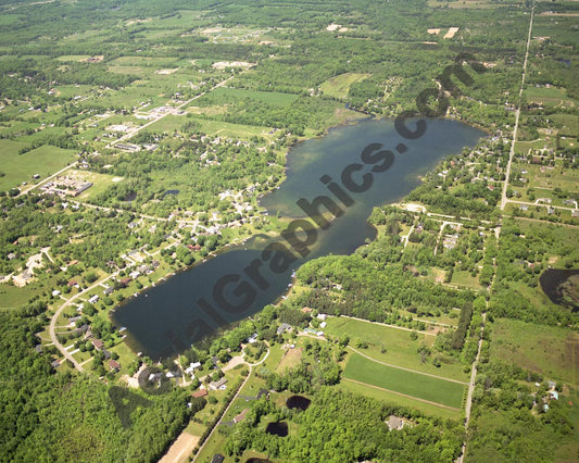 Aerial image of [2845] Campau & Kettle Lakes in Kent, MI with No frame