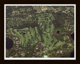 Aerial image of [2861] Orchard Lake Country Club in Oakland, MI with Black Wood frame