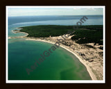 Aerial image of [2866] Cat Head Bay with Black Wood frame