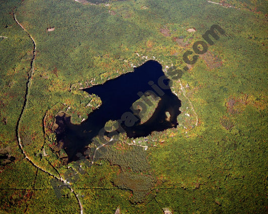 Aerial image of [290] Gaylanta Lake in Montmorency, MI with No frame