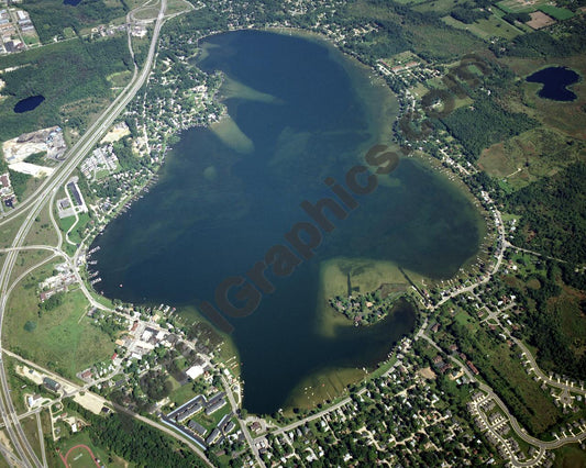 Aerial image of [2975] Whitmore Lake in Livingston, MI with No frame