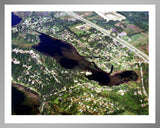 Aerial image of [2990] Handy Lake  in Livingston, MI with Silver Metal frame