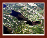 Aerial image of [2990] Handy Lake  in Livingston, MI with Cherry Wood frame