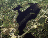 Aerial image of [2998] Dixie Lake in Oakland, MI with Canvas Wrap frame