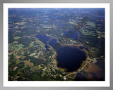 Aerial image of [3084] Chain of Lakes (From Portage) in Livingston, MI with Silver Metal frame