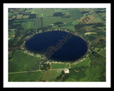 Aerial image of [309] Gravel Lake in Van Buren, MI with Black Metal frame