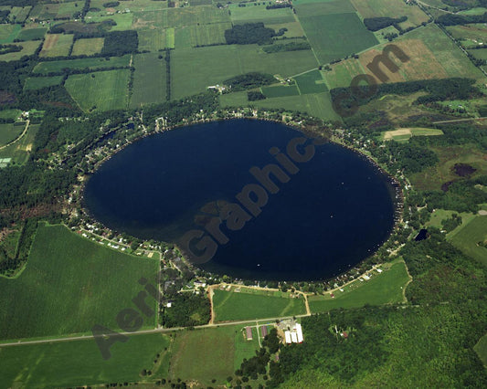 Aerial image of [309] Gravel Lake in Van Buren, MI with No frame