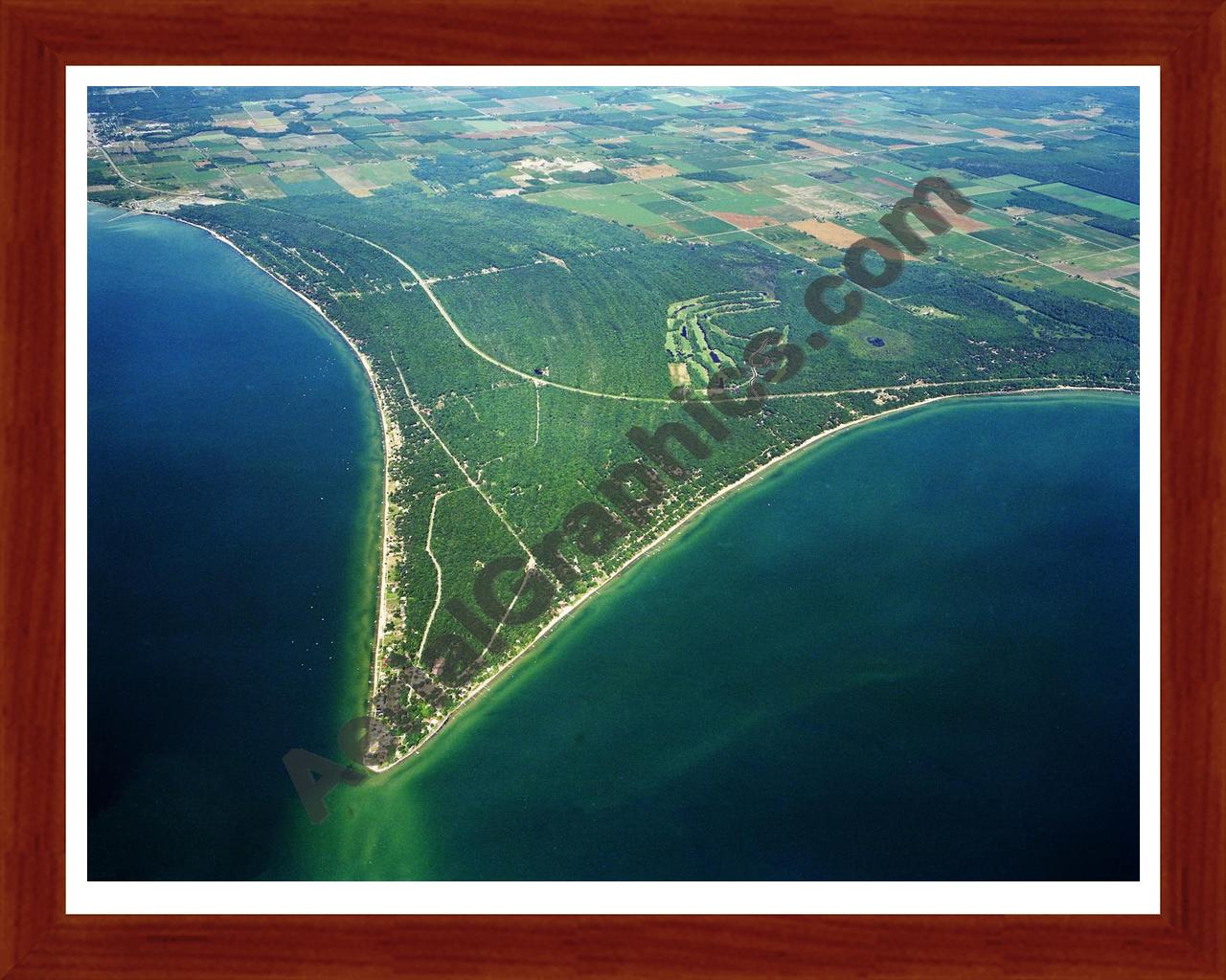 Aerial image of [3130] Point Lookout - F4 with Cherry Wood frame