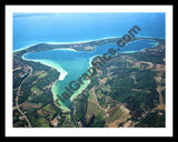 Aerial image of [3208] Lake Leelanau in Leelanau, MI with Black Metal frame