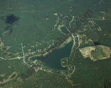 Aerial image of [3233] Jose Lake in Iosco, MI with Canvas Wrap frame