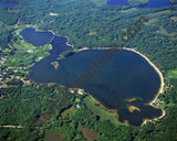 Aerial image of [3252] Crooked  Lake in Missaukee, MI with Canvas Wrap frame