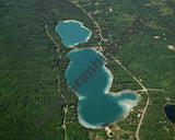 Aerial image of [3277] Blue Lake in Kalkaska, MI with No frame