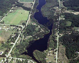 Aerial image of [331] Hanley Lake in Antrim, MI with No frame