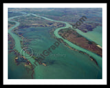 Aerial image of [336] Harsen's Island (N) with Black Metal frame