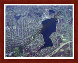 Aerial image of [3397] East Grand Rapids with Cherry Wood frame