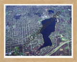 Aerial image of [3397] East Grand Rapids with Natural Wood frame