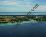 Aerial image of [3445] Omena Bay in St Joseph, MI with Canvas Wrap frame