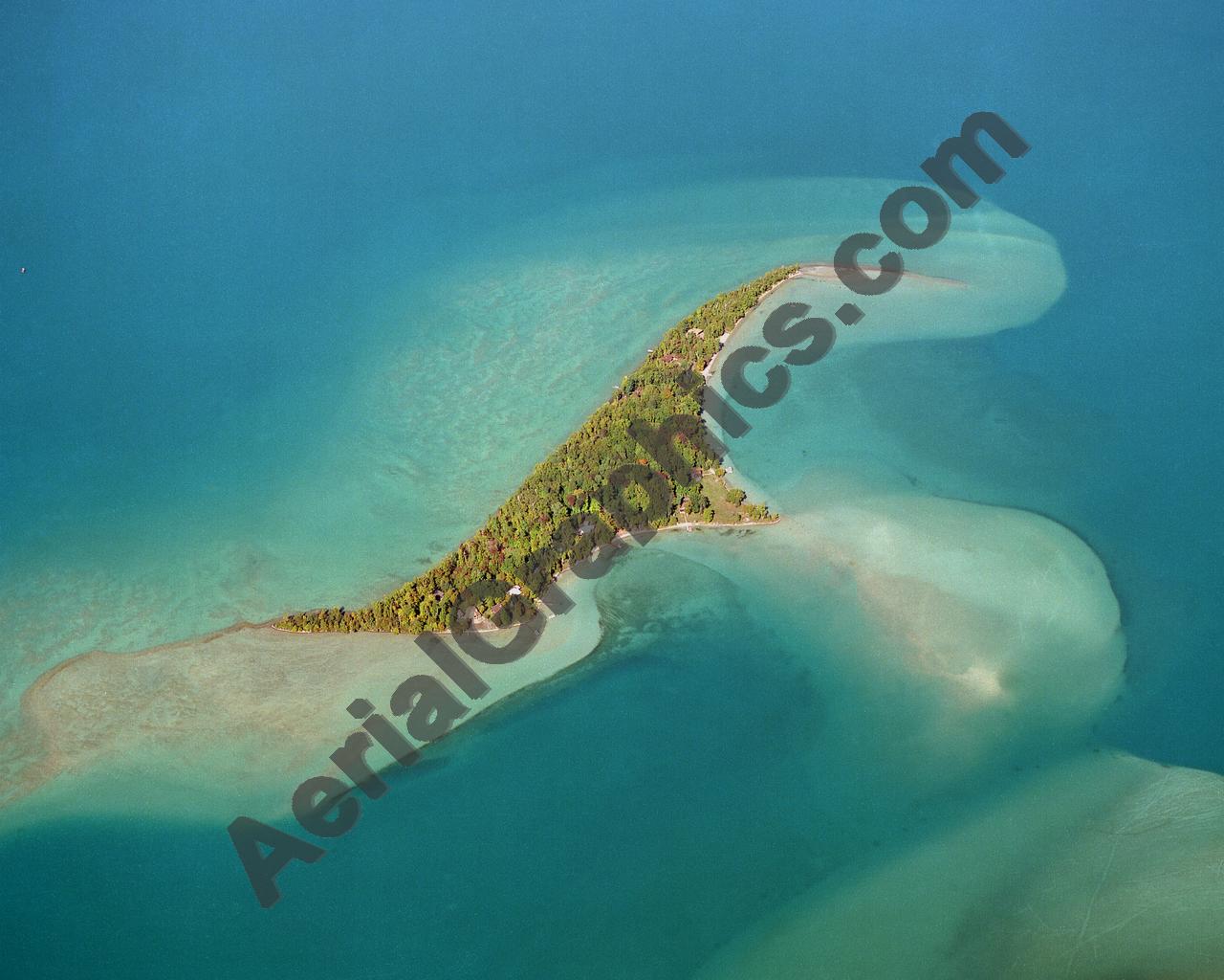 Aerial image of [349] Higgins Island with Canvas Wrap frame