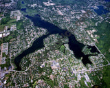 Aerial image of [3557] Wolverine Lake in Oakland, MI with No frame