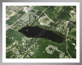 Aerial image of [3568] Loon Lake in Oakland, MI with Silver Metal frame