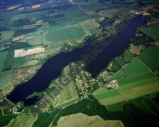 Aerial image of [3573] Union Lake in Branch, MI with No frame