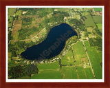 Aerial image of [3574] North Lake in Van Buren, MI with Cherry Wood frame