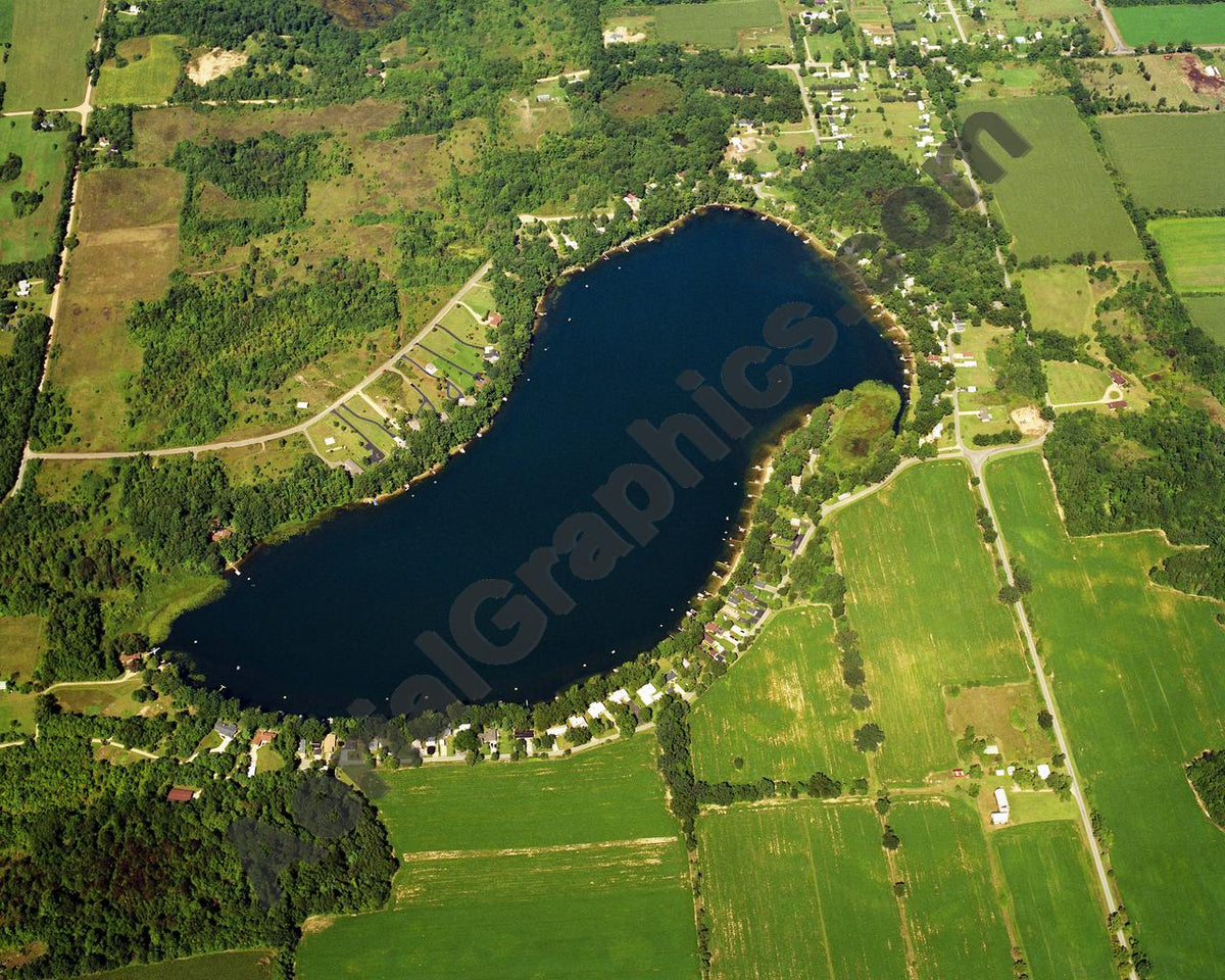 Aerial image of [3574] North Lake in Van Buren, MI with No frame