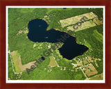 Aerial image of [3587] Mill Lake in Van Buren, MI with Cherry Wood frame