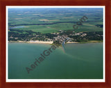 Aerial image of [3600] Caseville in Huron, MI with Cherry Wood frame