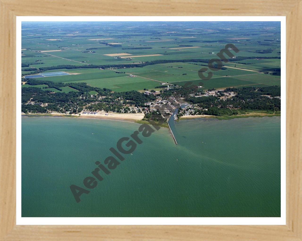 Aerial image of [3600] Caseville in Huron, MI with Natural Wood frame