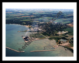 Aerial image of [3602] Harbor Beach, Looking South with Black Metal frame