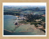 Aerial image of [3602] Harbor Beach, Looking South with Natural Wood frame